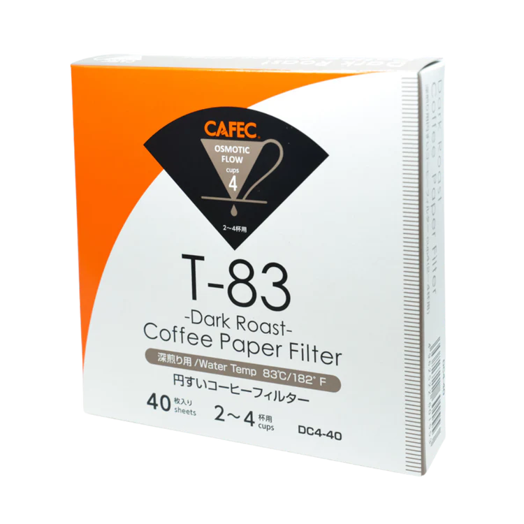 2 Cup Cafec T-83 Dark Roast Filter Paper 40 pack