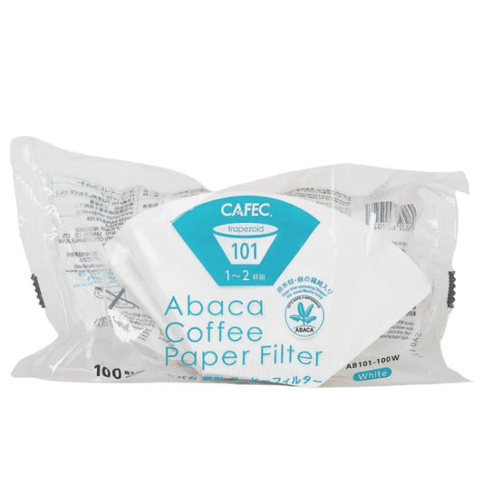 Cafec 1-2 Cup Abaca Trapezoid Filter Paper 100pk