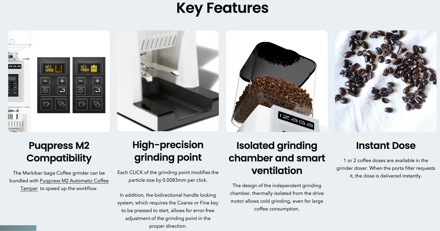 Markibar Izaga W Coffee Grinder - Grind by Weight