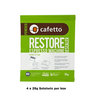 Cafetto Renew Descaler 25g Sachets – Central Coast Coffee