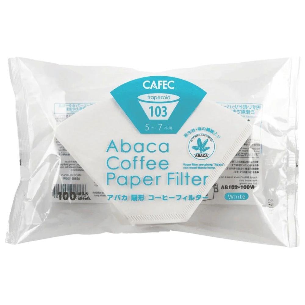 Cafec 5-7 Cup Abaca Trapezoid Filter Paper 100pk