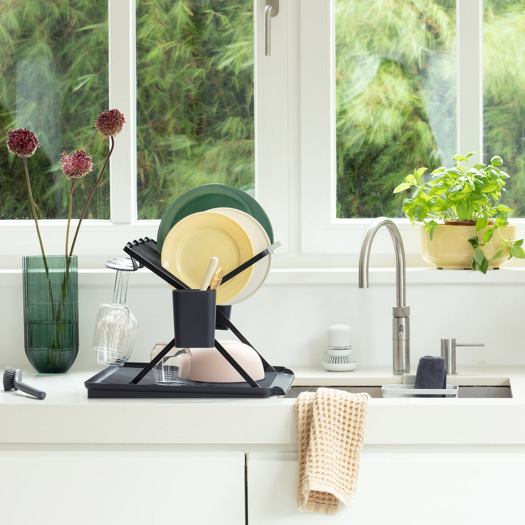 Brabantia Foldable Dish Drying Rack Large Grey