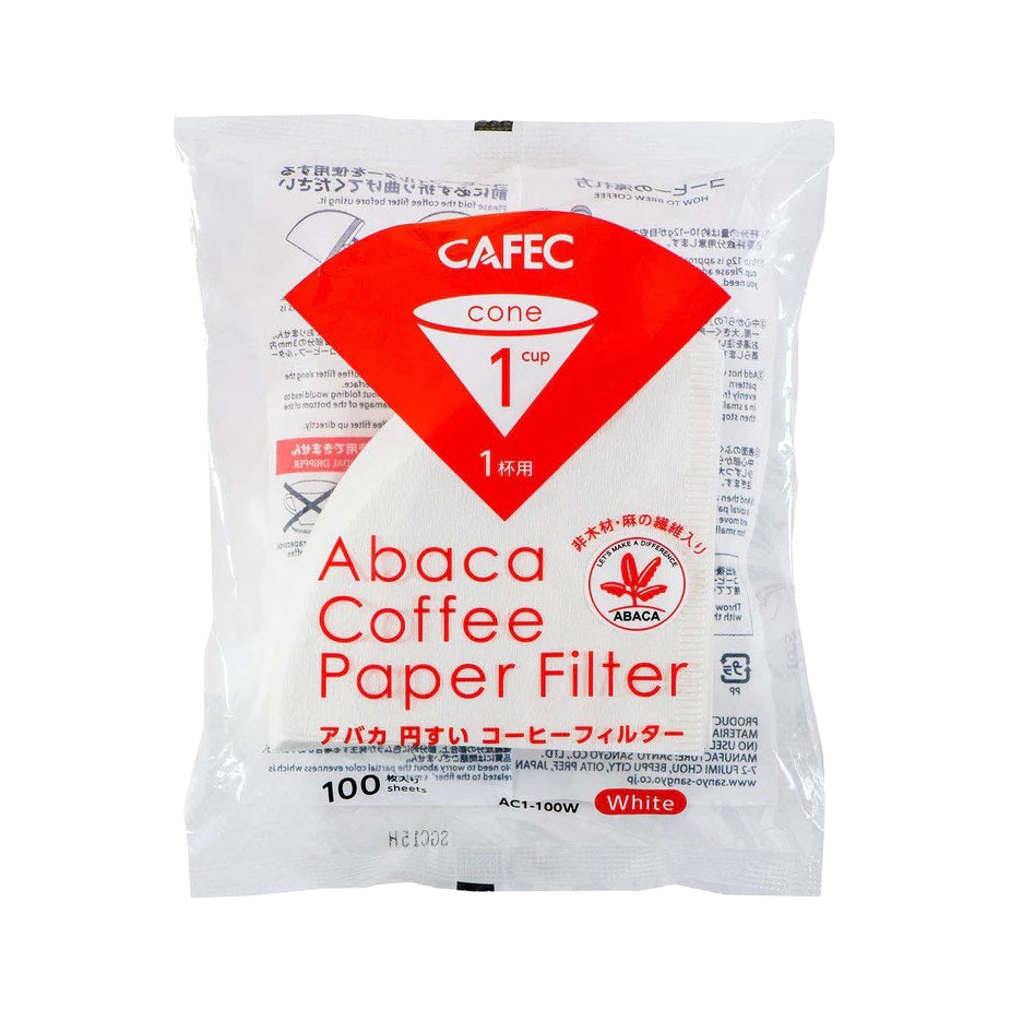 1 Cup Cafec Abaca Filter Paper 100 pack - product view 1