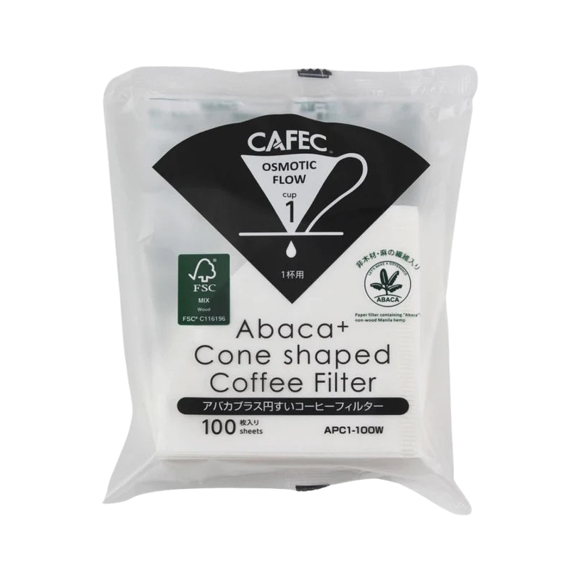 1 Cup Cafec Abaca Plus Filter Paper 100 pack - product view 1