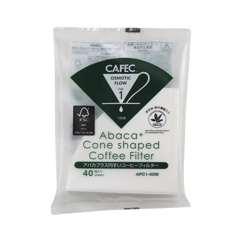 1 Cup Cafec Abaca Plus Filter Paper 40 pack - product view 1