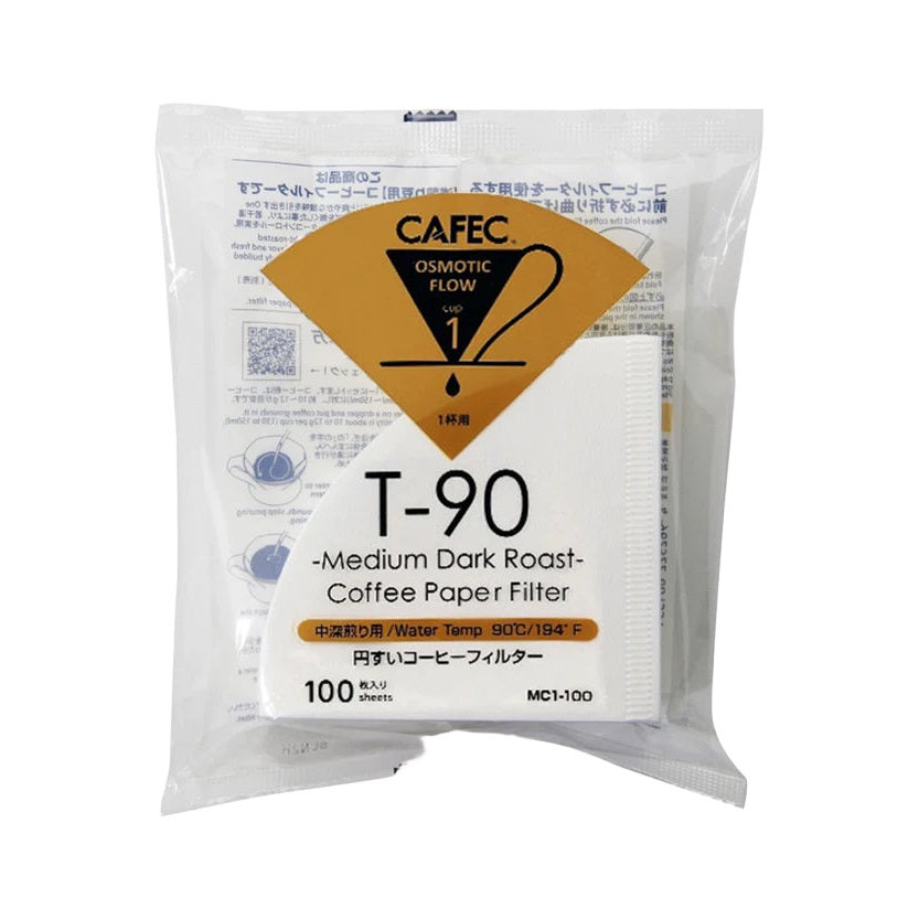 1 Cup Cafec T-90 Medium Roast Filter Paper 100 pack - product view 1