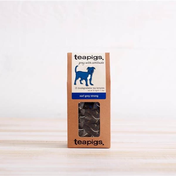 teapigs earl grey strong tea bags - 15 TEA TEMPLES (15 SERVINGS)