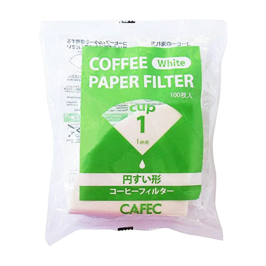 1 Cup Cafec Filter Paper 100 pack