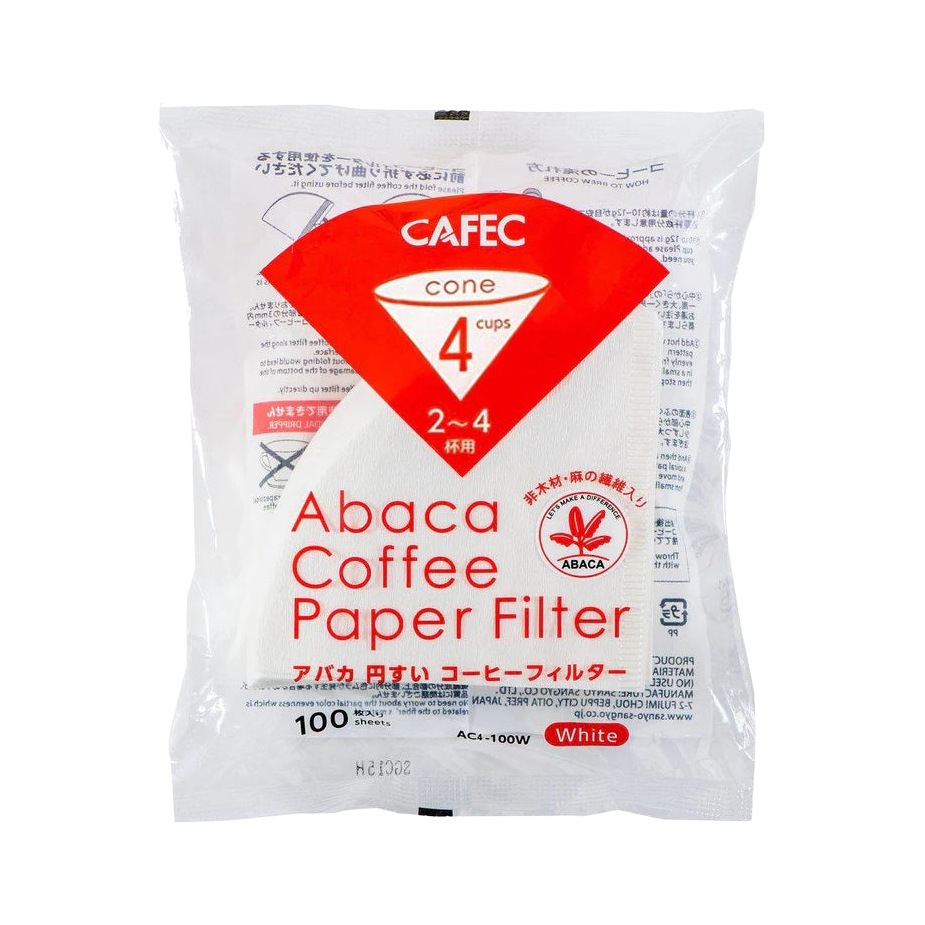 2 Cup Cafec Abaca Filter Paper 100 pack - product view 1