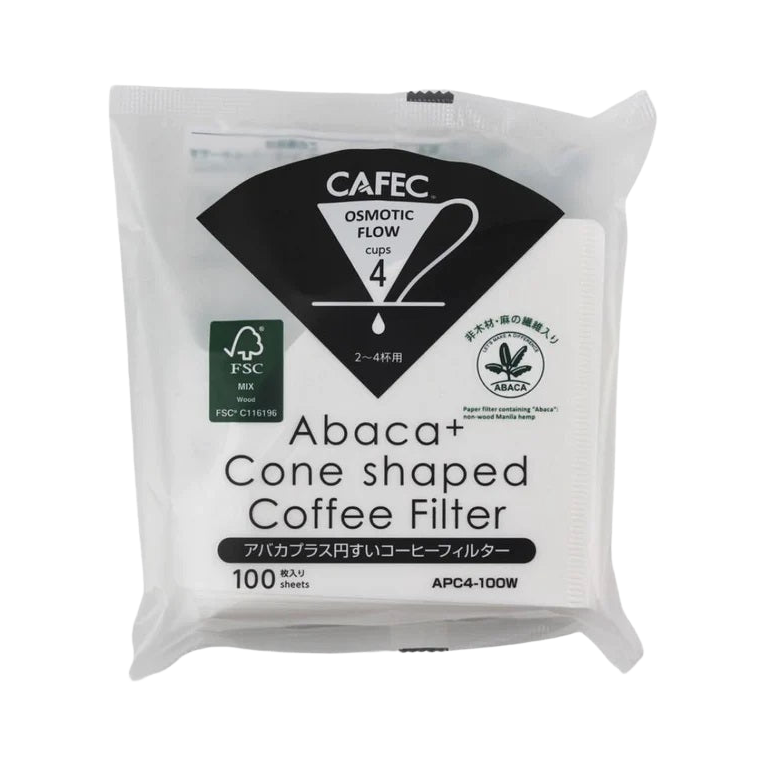 2 Cup Cafec Abaca Plus Filter Paper 100 pack - product view 1