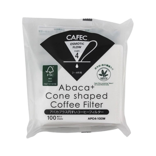 2 Cup Cafec Abaca Plus Filter Paper 100 pack - product view 1