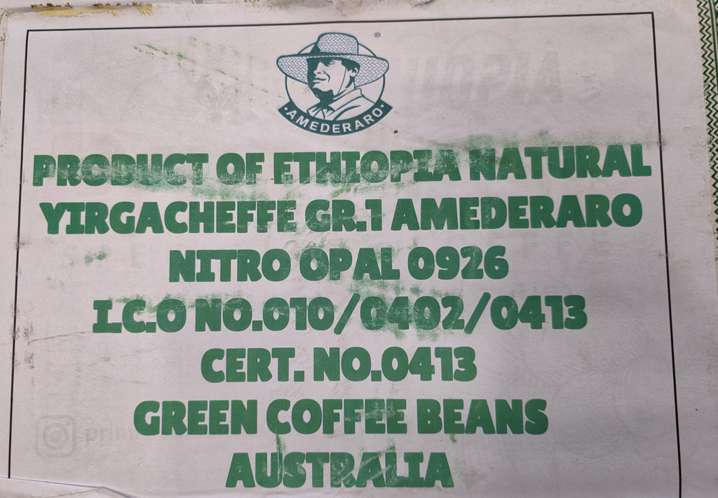 Ethiopia | Yirgacheffe Amederaro | Heirloom Nitrogen Natural, Opal 0926
