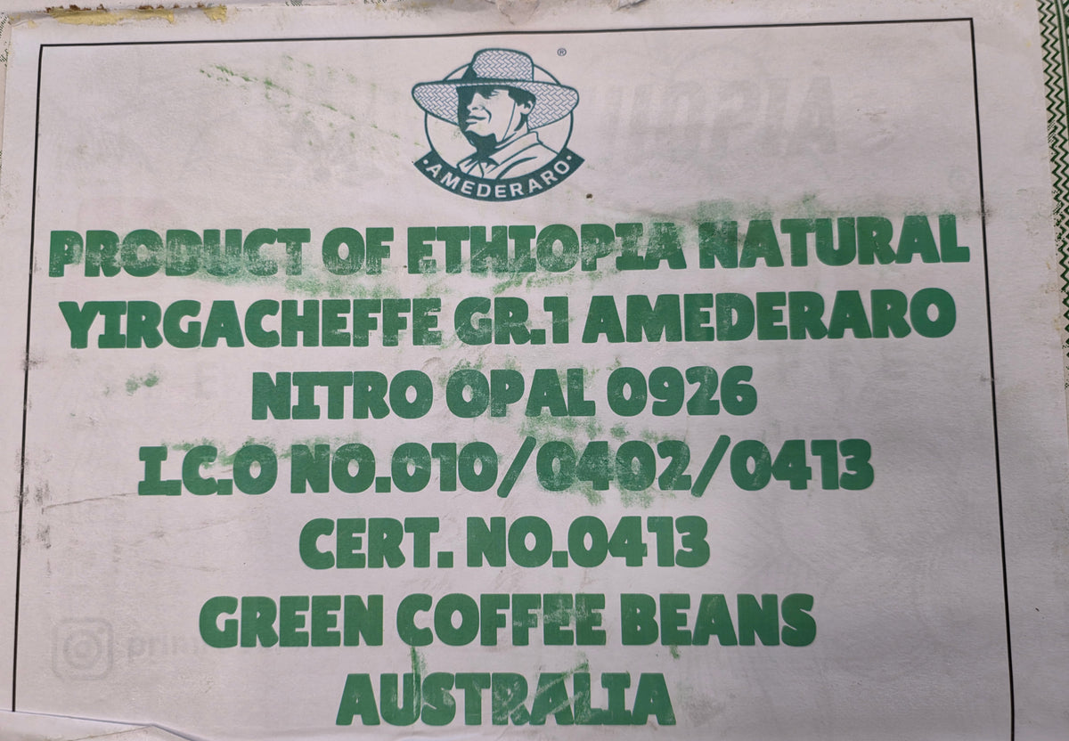 Ethiopia | Yirgacheffe Amederaro | Heirloom Nitrogen Natural, Opal 0926