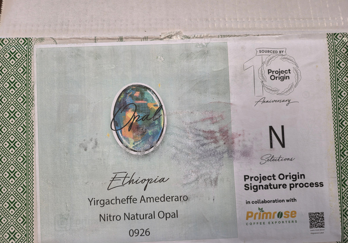 Ethiopia | Yirgacheffe Amederaro | Heirloom Nitrogen Natural, Opal 0926