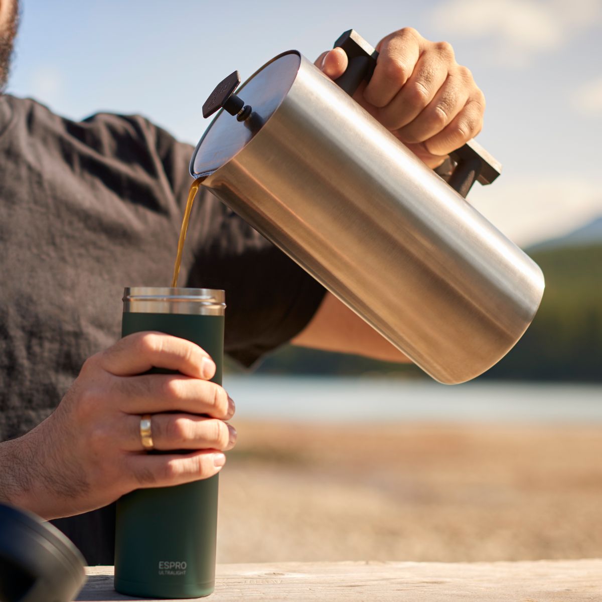 Espro P6 Double Wall Press 32oz Stainless Steel