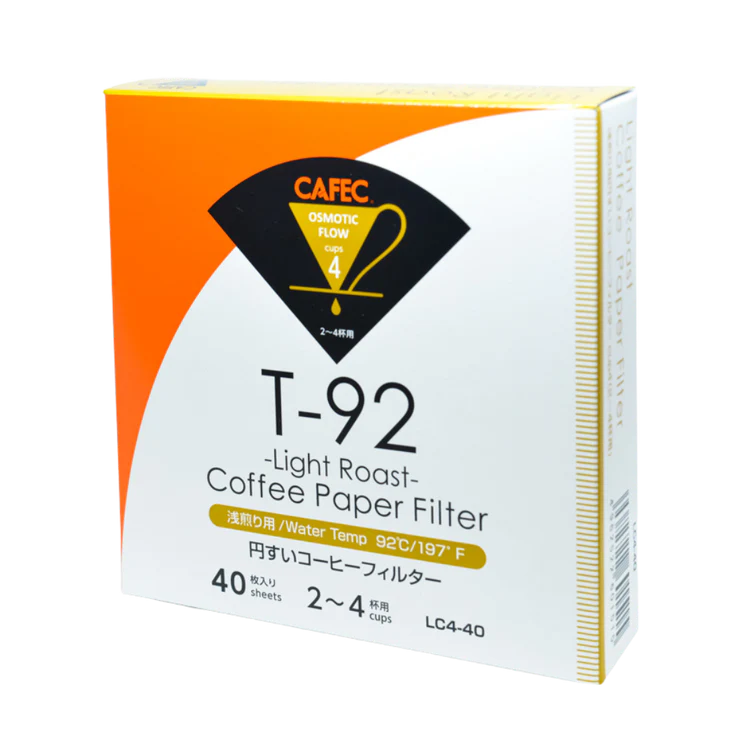 2 Cup Cafec T-92 Light Roast Filter Paper 40 pack