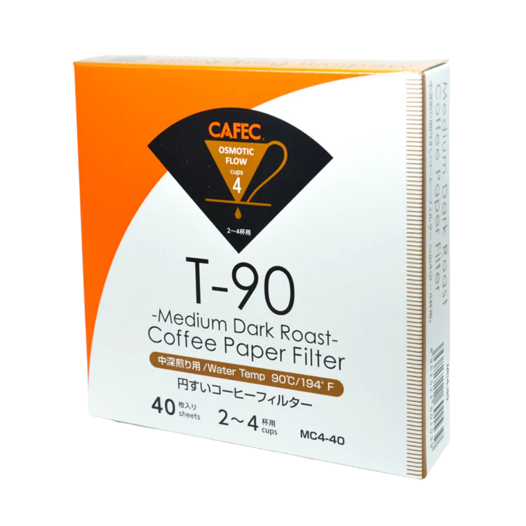 2 Cup Cafec T-90 Medium Roast Filter Paper 40 pack