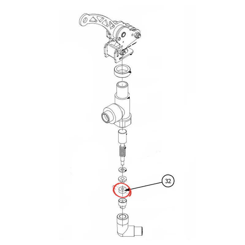 Bezzera Back Of Flip Tap Gasket D11X4X4 (XD0) 5496042v