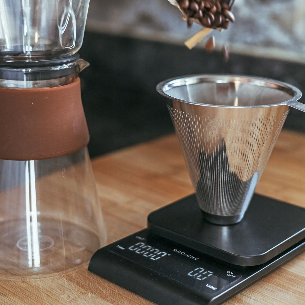 Grosche Amsterdam Coffee Dripper with Double Walled Glass Top