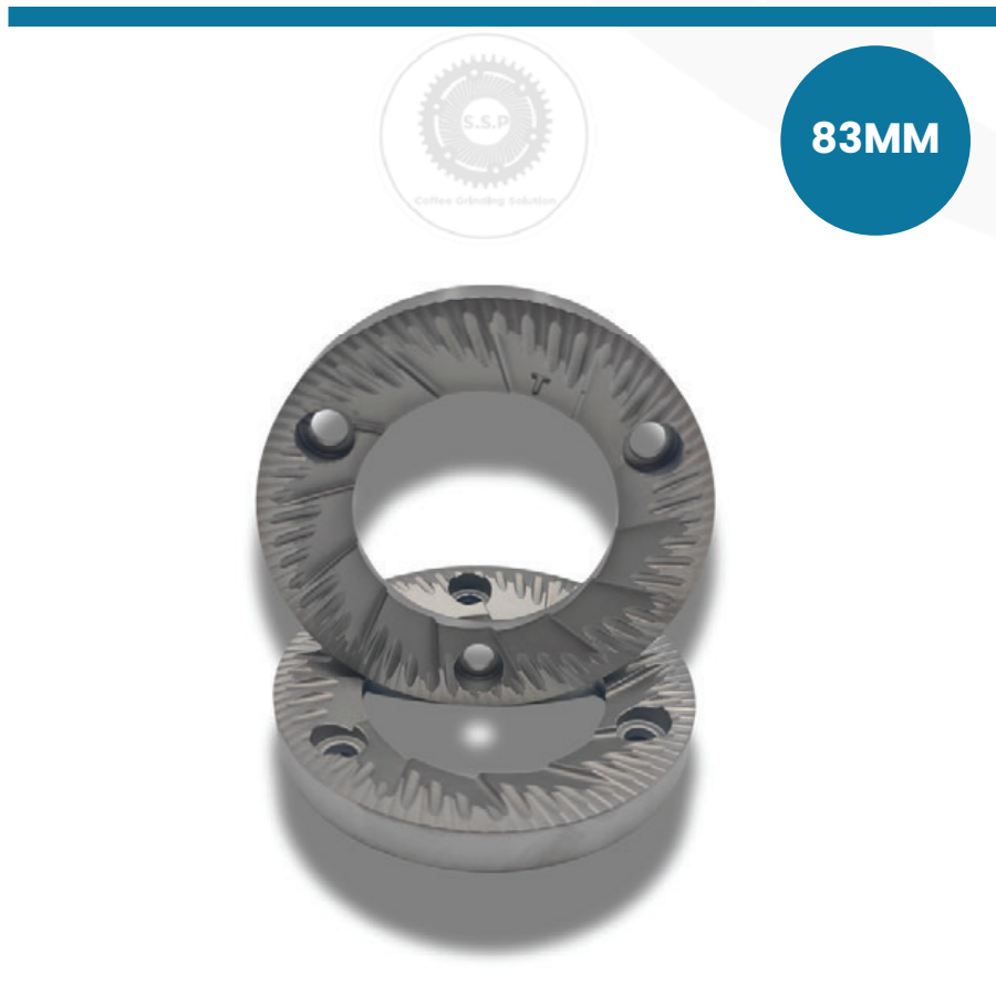 SSP Cast Lab Sweet Silver Knight 83mm Burrs for Mazzer Major, ZM and Turin DF83