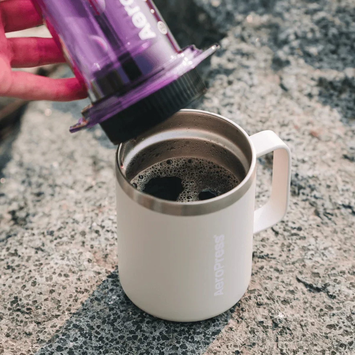 AeroPress Stainless Steel Travel Coffee Mug 10oz