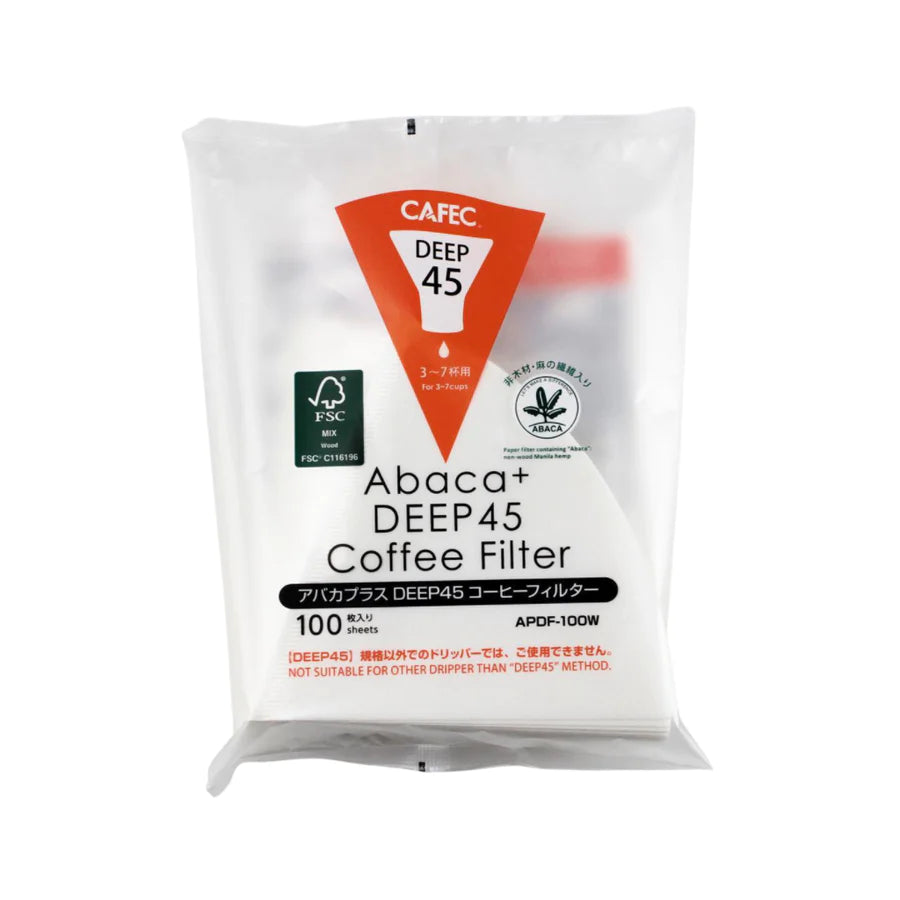 Cafec ABACA Plus Deep Dripper Filter Paper 100 pack