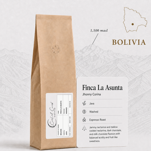 Central Coast Coffee Bolivia La Asunta Java Washed espresso coffee beans 400g bag