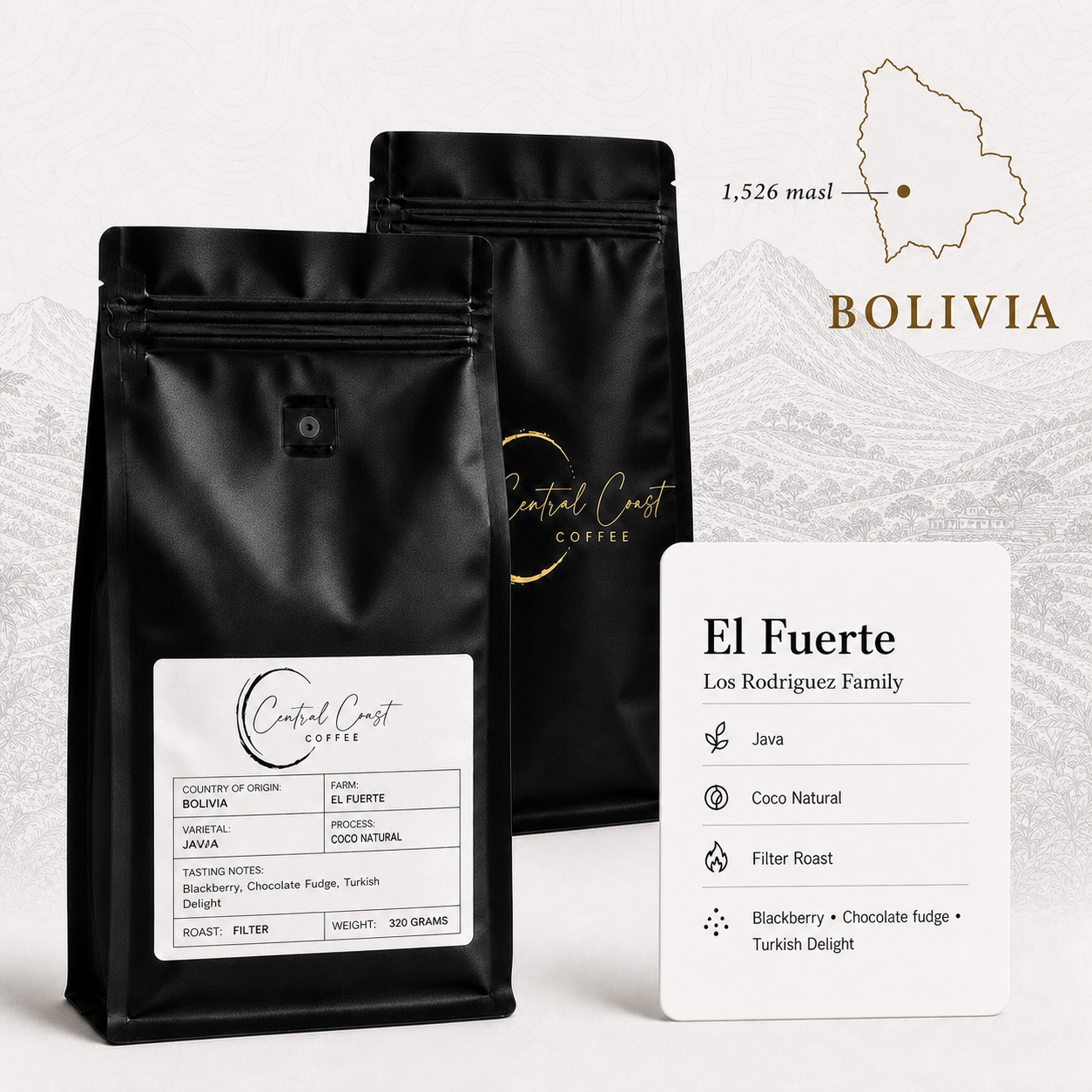 Bolivia | El Fuerte | Los Rodriguez | Java Coco Natural 320g bag