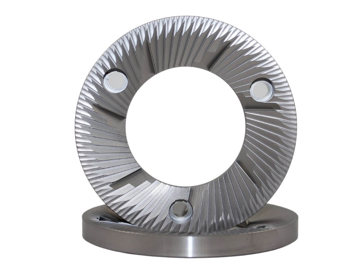 SSP 98mm Burrs to fit Mahlkoenig EK43, EK43 S, Lagom P100 - Ultra Low Fines (BP) / Silver Knight