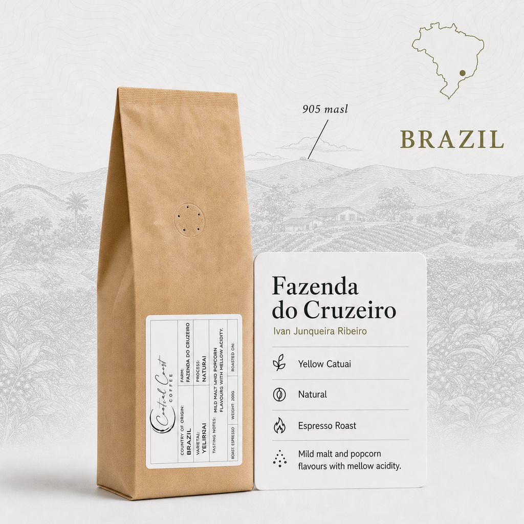 Brazil | Fazenda do Cruzeiro | Sancoffee | Yellow Catuai Natural 200g bag