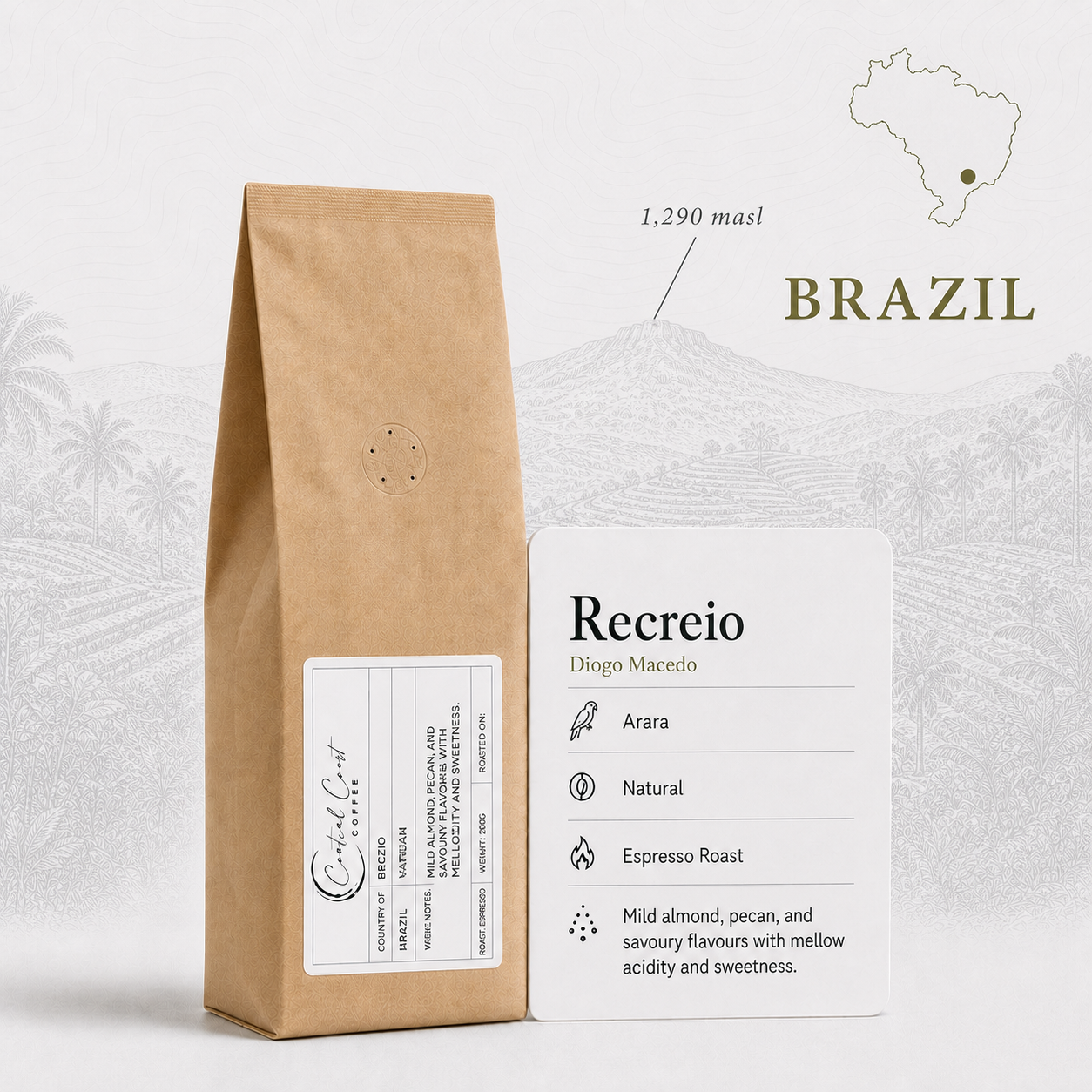 Brazil | Recreio | Arara Natural 200g bag