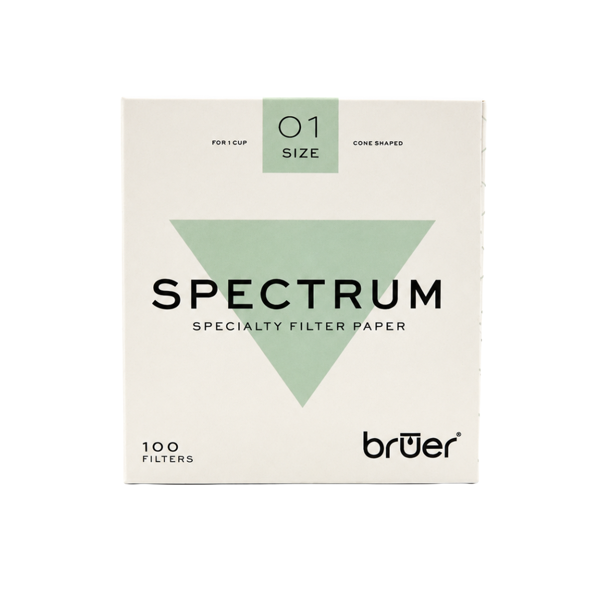 Bruer Spectrum Cone Paper Filter #1 - 100pk