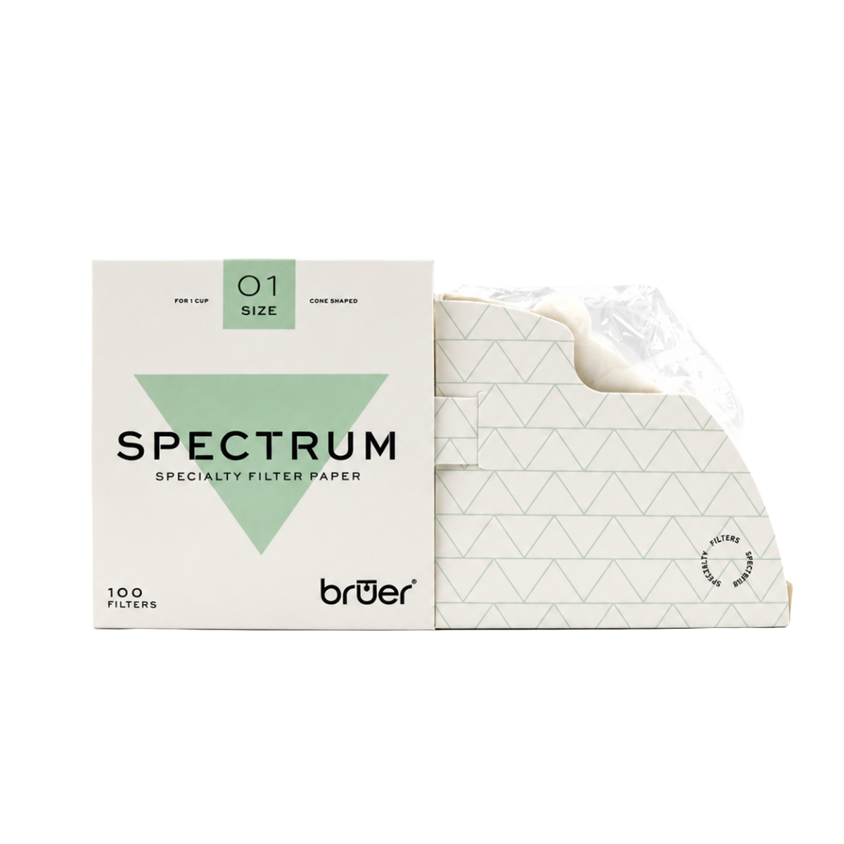 Bruer Spectrum Cone Paper Filter #1 - 100pk