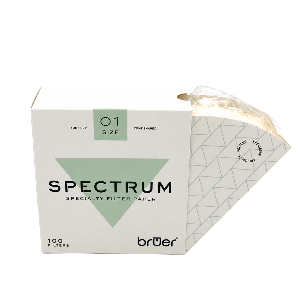 Bruer Spectrum Cone Paper Filter #1 - 100pk