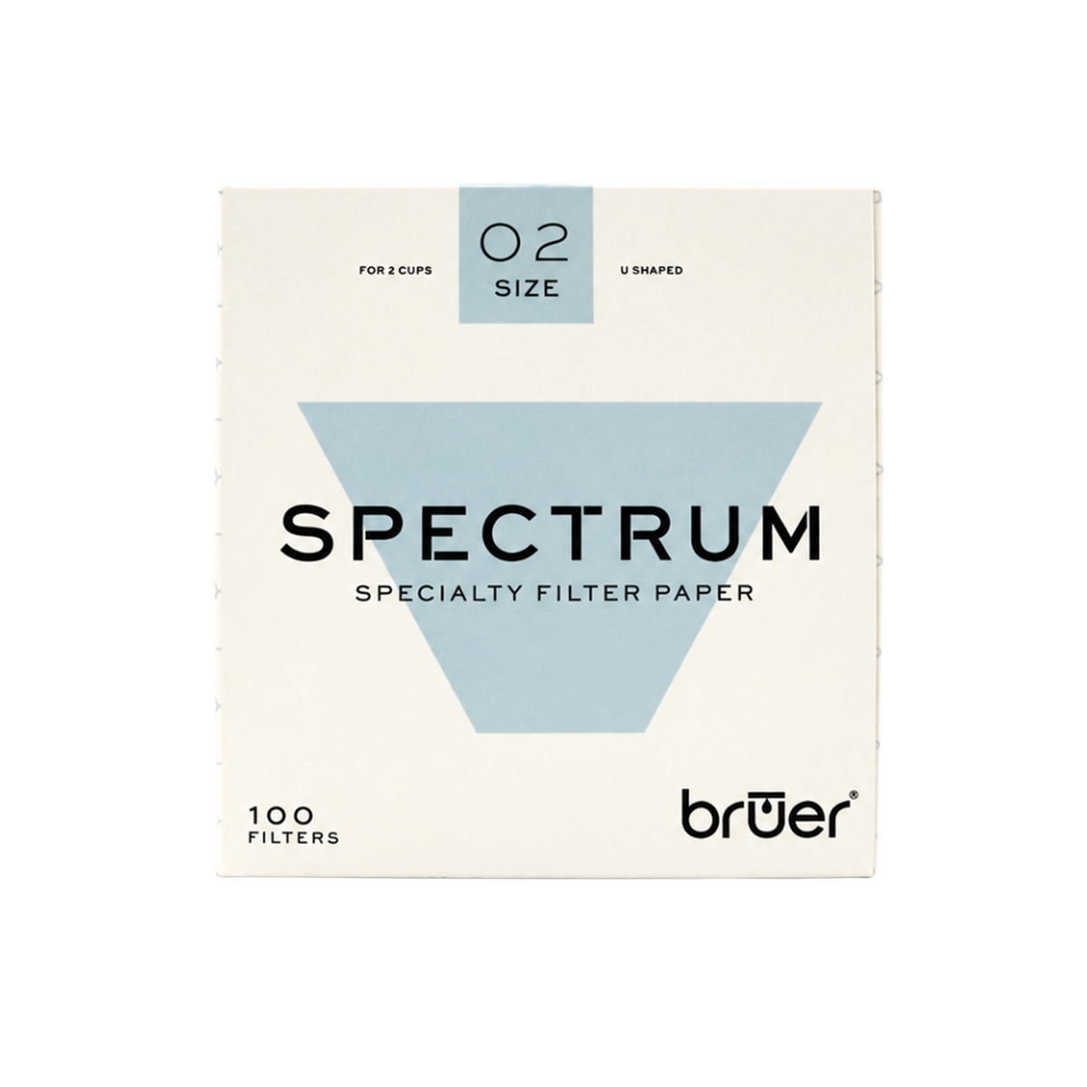Bruer Spectrum U Shape Paper Filter #2 100pk
