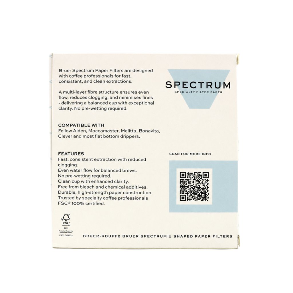 Bruer Spectrum U Shape Paper Filter #2 100pk