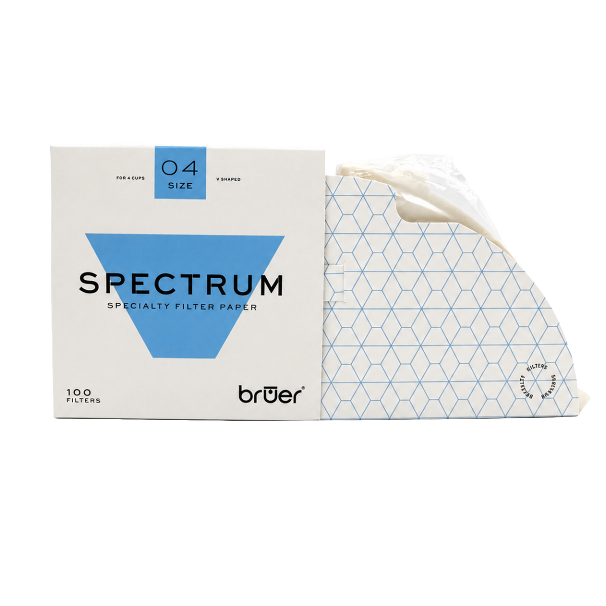 Bruer Spectrum U Shape Paper Filter #4 100pk Box