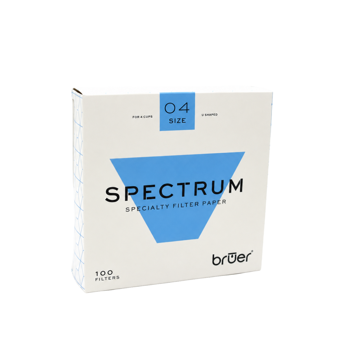 Bruer Spectrum U Shape Paper Filter #4 100pk Box