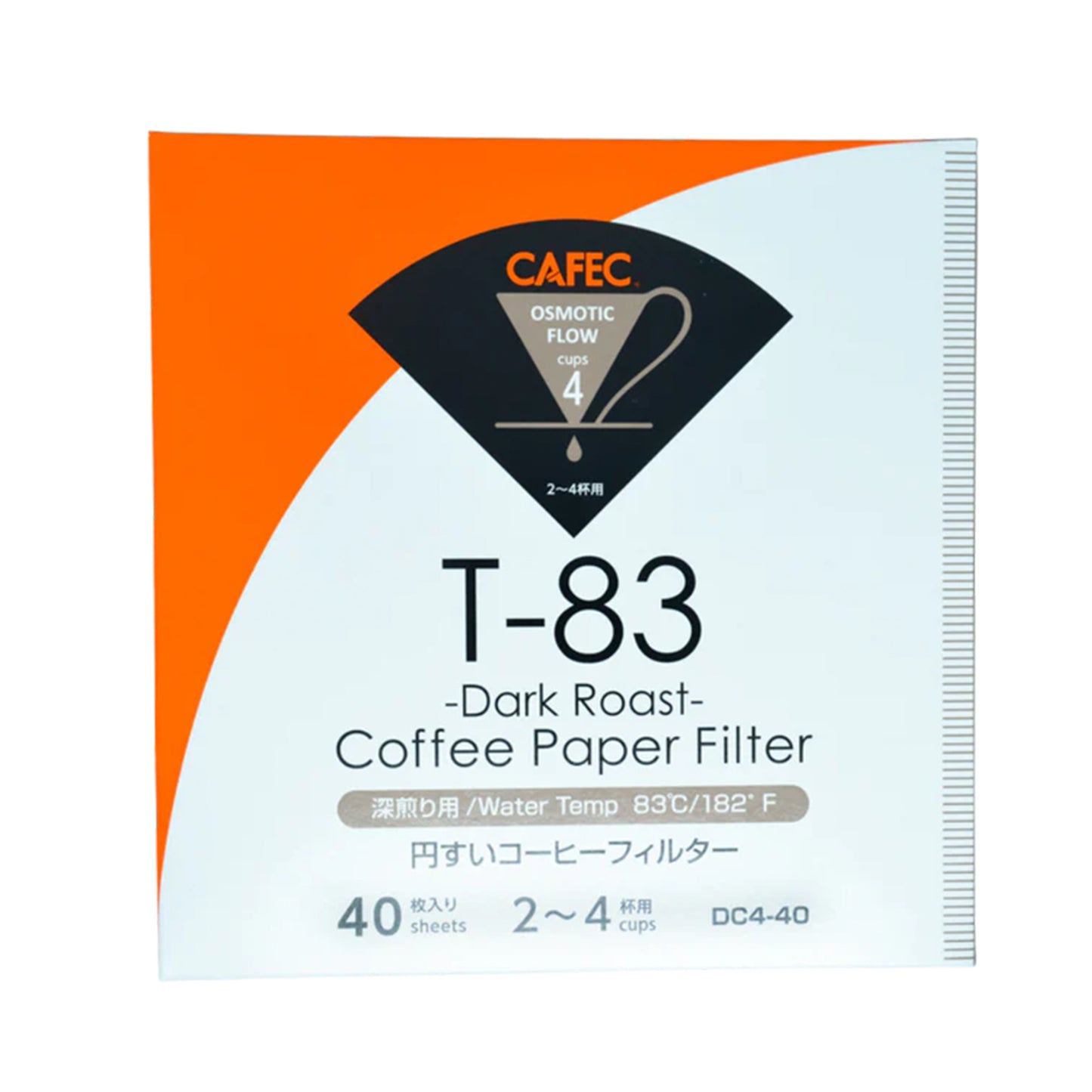 2 Cup Cafec Dark Roast Filter Paper 40 pack