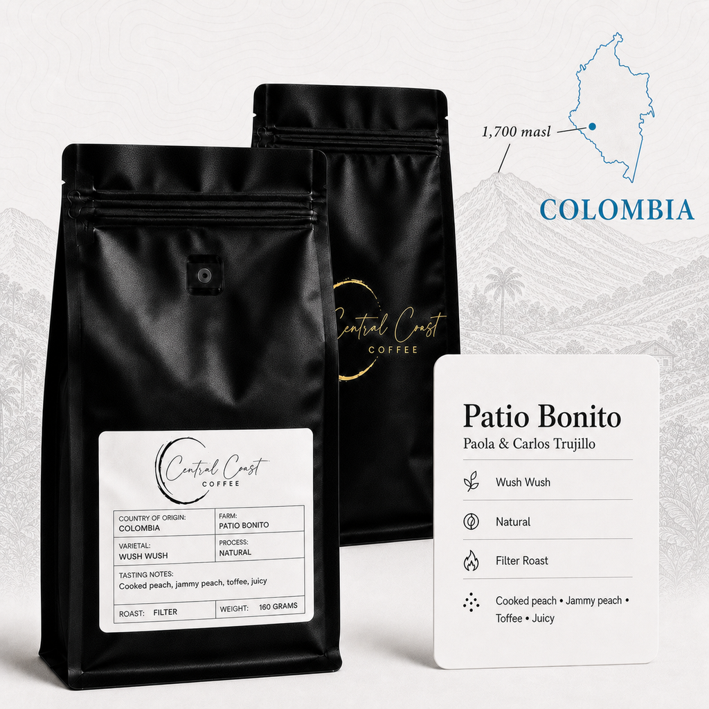 Colombia | Patio Bonito | Paola & Carlos Trujillo | Wush Wush Natural 160g bag