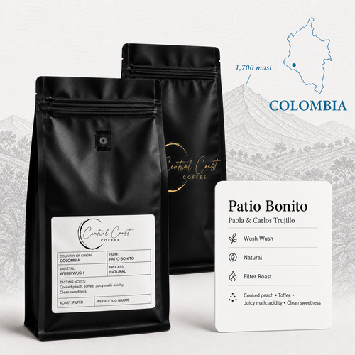 Colombia | Patio Bonito | Paola & Carlos Trujillo | Wush Wush Natural 320g bag