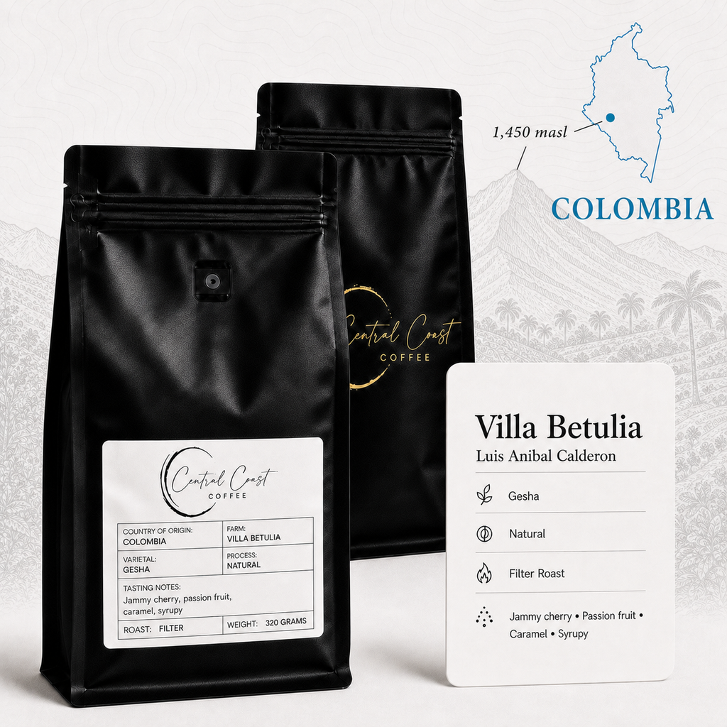 Colombia | Villa Betulia | Luis Anibal Calderon | Gesha Natural 320g bag