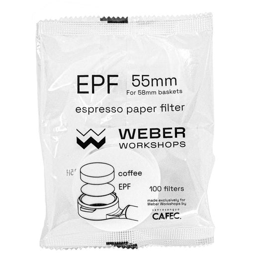 EPF 55mm Espresso Paper Filter by Weber Workshops (fits VST & most 58mm baskets)