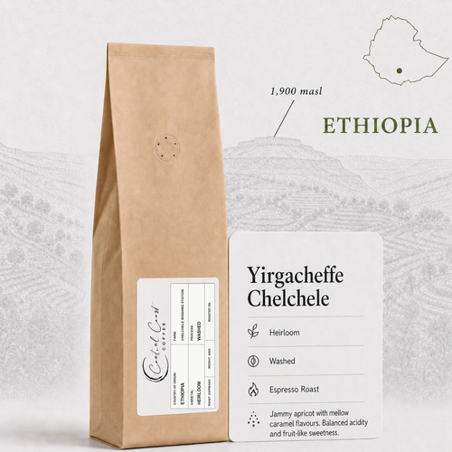 Ethiopia |  Yirgacheffe Chelchele | Heirloom Washed Grade 1 400g bag
