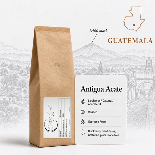 Guatemala Antigua Acate Washed 200g espresso roast bag