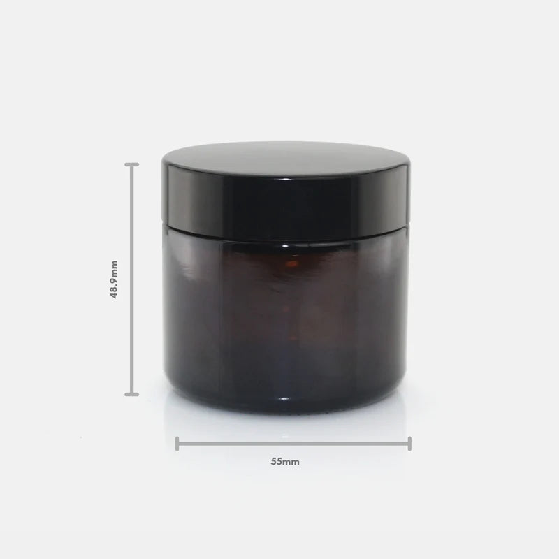 50ml Amber Glass Jar Set