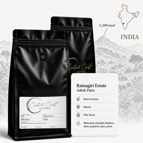 India Ratnagiri Estate Natural 320g filter roast bag