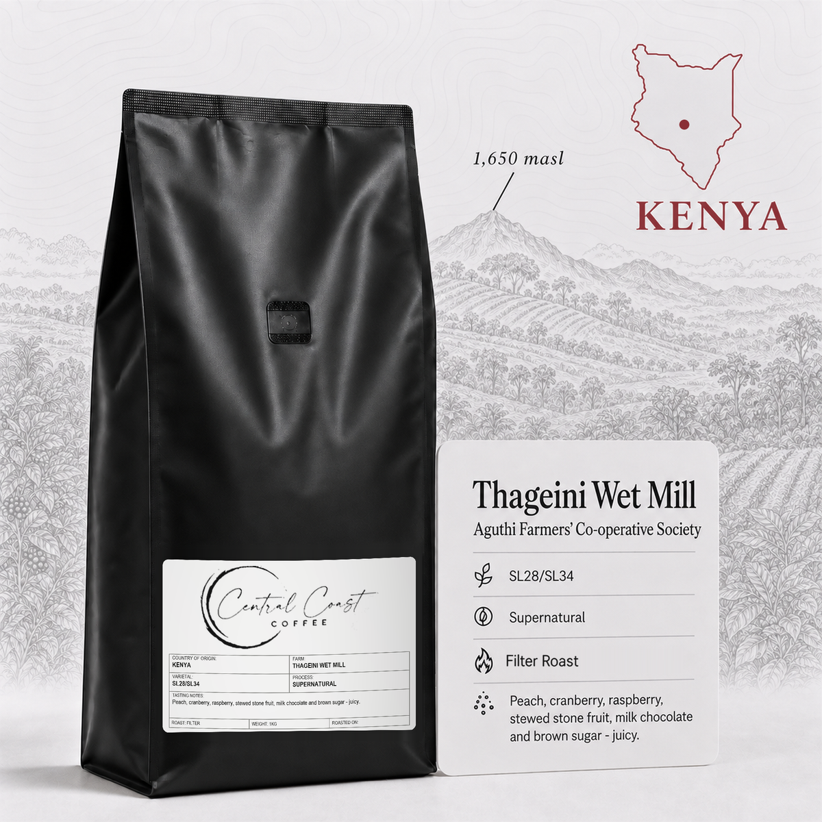 Kenya Thageini Supernatural 1kg bag
