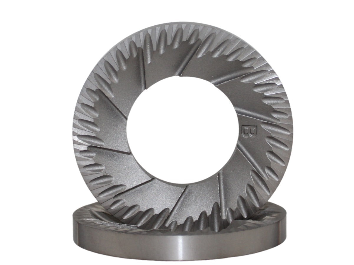 SSP 80mm Blind Burrs to fit Zerno Z2, Weber EG-1 and Option-O Lagom P80 - Lab Sweet (LS) Blind / Silver Knight