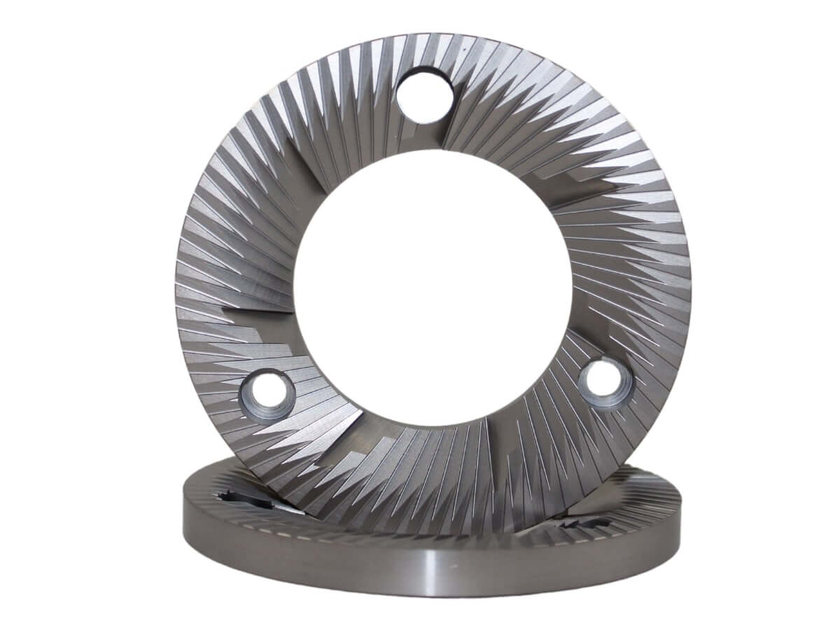 SSP 98mm Burrs to fit Mahlkoenig EK43, EK43 S, Lagom P100 - Low Uniformity (LU) / Silver Knight